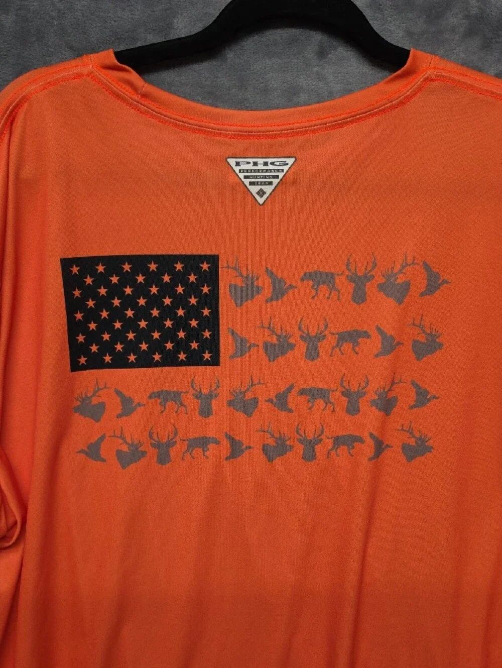 Columbia Long-Sleeve Performance Shirt - Bright Orange - Picture 4 of 5